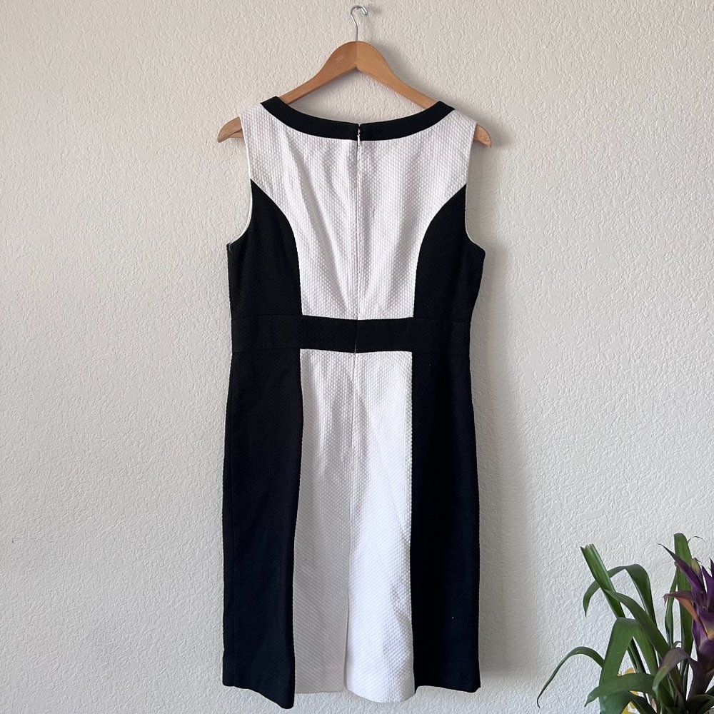 Ann Taylor Color Block Woven Sheath Hourglass Dress Size 10 - Picture 8 of 11